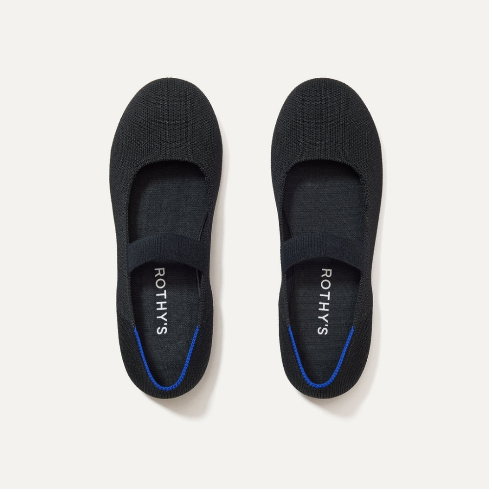 Rothy's Black Mary Jane's For Girls ( Size 11)